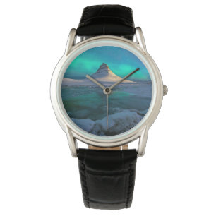 Reloj De Pulsera Hielo y nieve   Montaña Kirkjufall, Islandia
