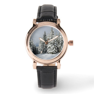 Reloj De Pulsera Hielo y nieve Pine Woodland, Austria