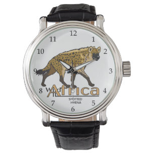 Reloj De Pulsera Híena vista. África salvaje