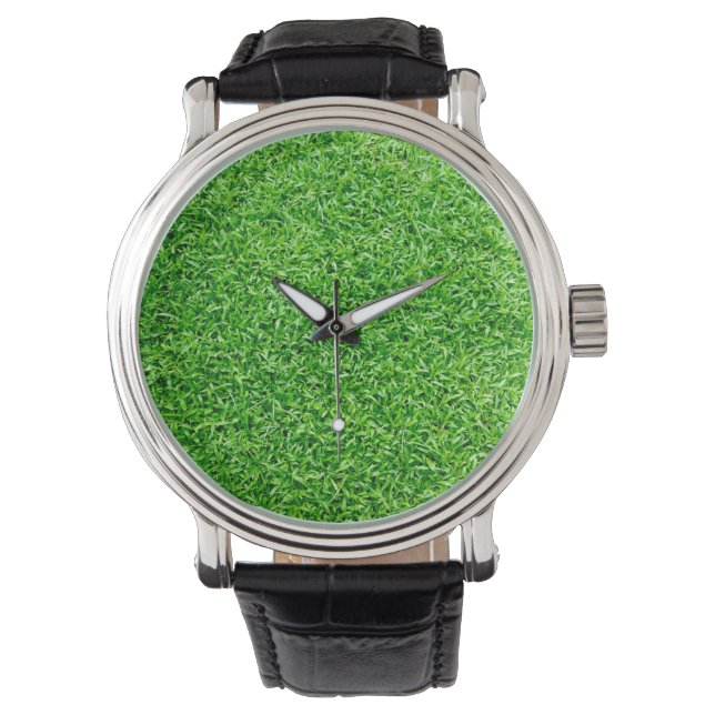 Reloj De Pulsera Hierba verde (Anverso)