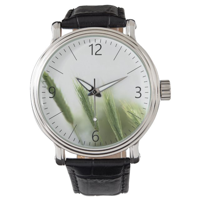 Reloj De Pulsera Hierba verde (Anverso)