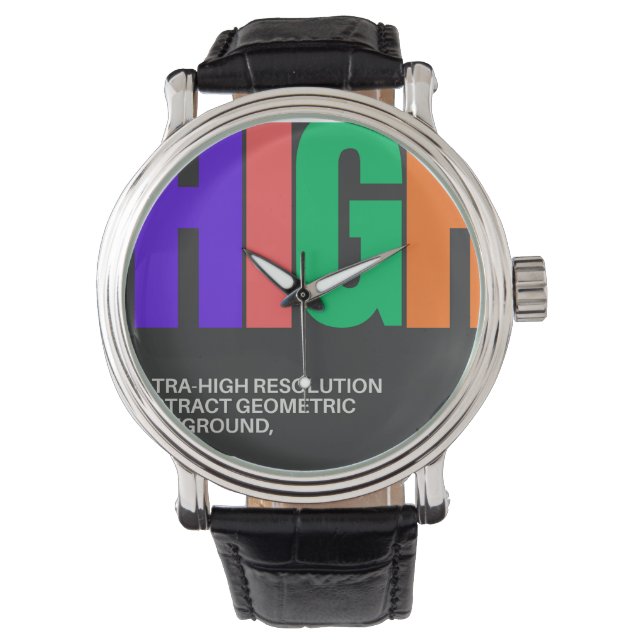 Reloj De Pulsera High-Resolution Abstract Art  (Anverso)