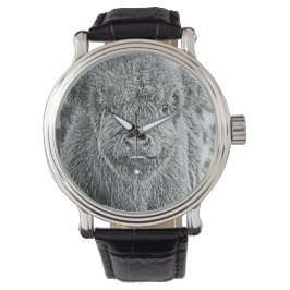 Reloj De Pulsera Highland Cow Woodcut Watch