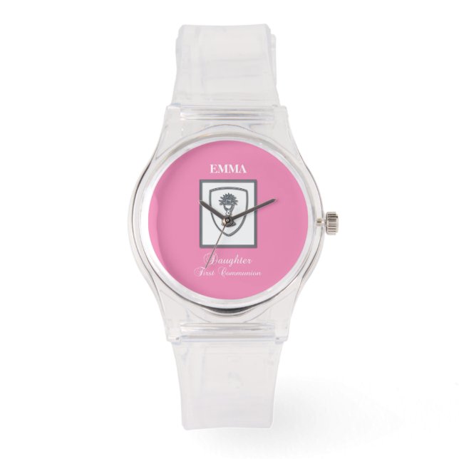 Reloj De Pulsera Hija, Cáliz de Plata Primera Comunión (Anverso)