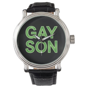 Reloj De Pulsera Hijo gay divertido Orgullo LGBTQ
