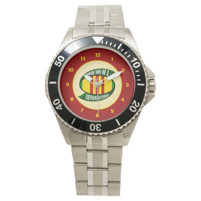 Reloj De Pulsera Hijo orgulloso - Veterano de Vietnam (Anverso)