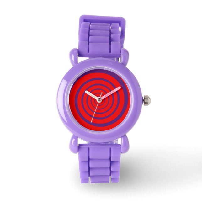 Reloj De Pulsera hipnotizar horas espirales (Anverso)