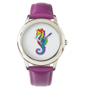 Reloj De Pulsera Hipoahoría marino poligonal arcoiris