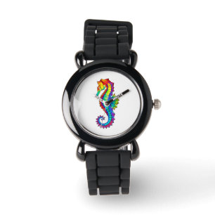 Reloj De Pulsera Hipoahoría marino poligonal arcoiris