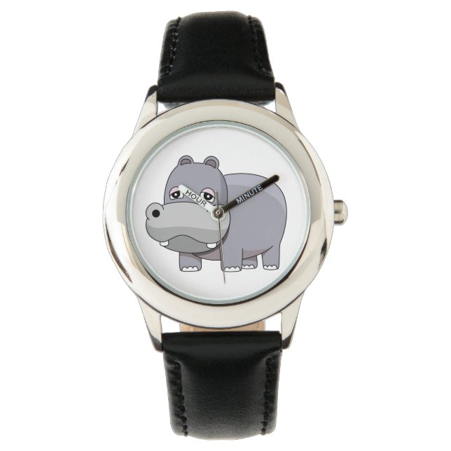 Reloj De Pulsera Hipopótamo Bebé Adorable (Anverso)