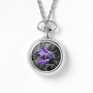 Reloj De Pulsera Hipótesis del Desierto Púrpura Bloom & Cholla Cact