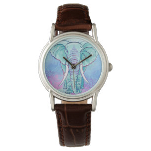Reloj De Pulsera Hippie del bohemio del elefante de la mandala