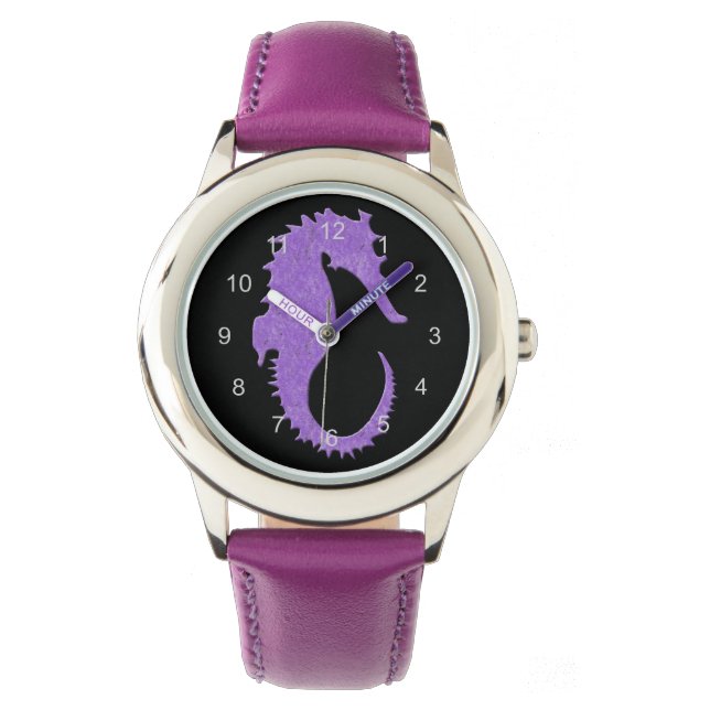Reloj De Pulsera Hippoahoría de mar púrpura (Anverso)