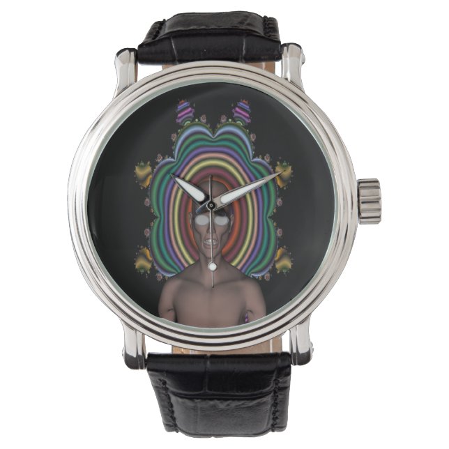 Reloj De Pulsera Hippy Punk (Anverso)