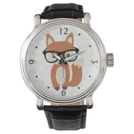 Reloj De Pulsera Hipster Baby Fox con gafas