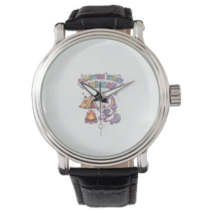 Reloj De Pulsera Historia de fogata de Unicornio Encantador de Unic