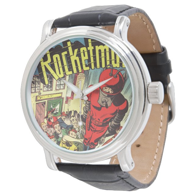 Reloj De Pulsera Historietas antiguas de Rocketman (Angular)