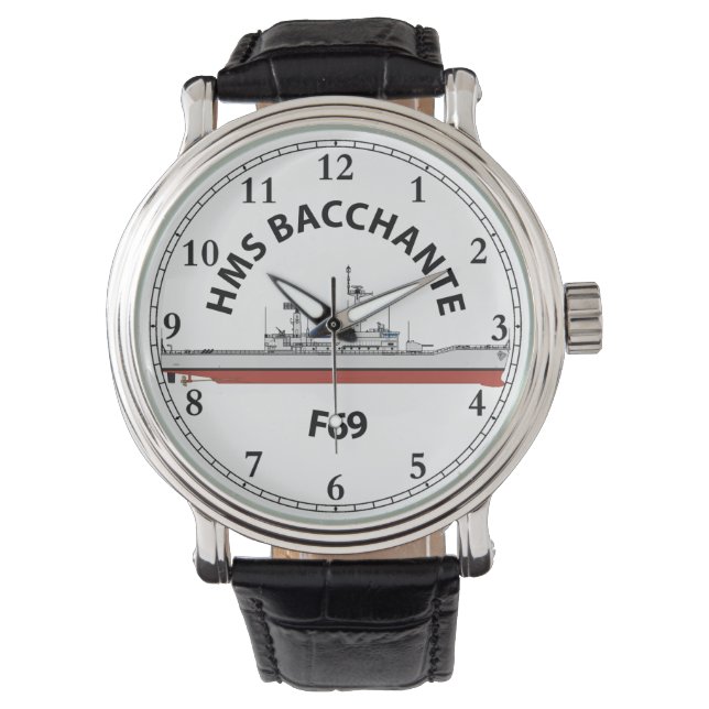 RELOJ DE PULSERA HMS BACCHANTE - F69 - LEANDER ORIG WATCH (Anverso)