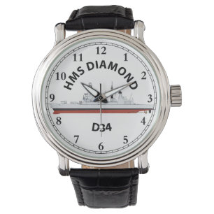 Reloj De Pulsera HMS Diamond, D34, - TIPO 45, clase Daring