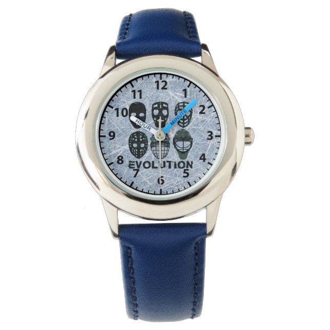 Reloj De Pulsera Hockey Goalie Mask Evolution Watch (Anverso)