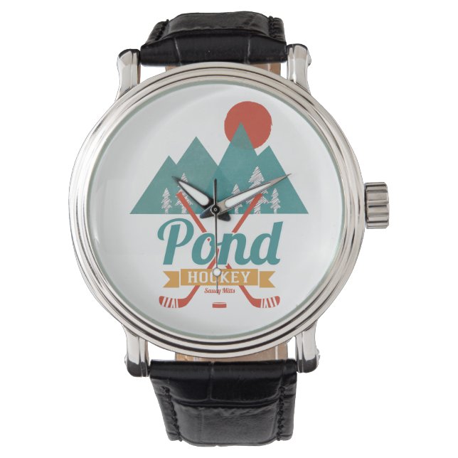 Reloj De Pulsera Hockey Retro Pond (Anverso)