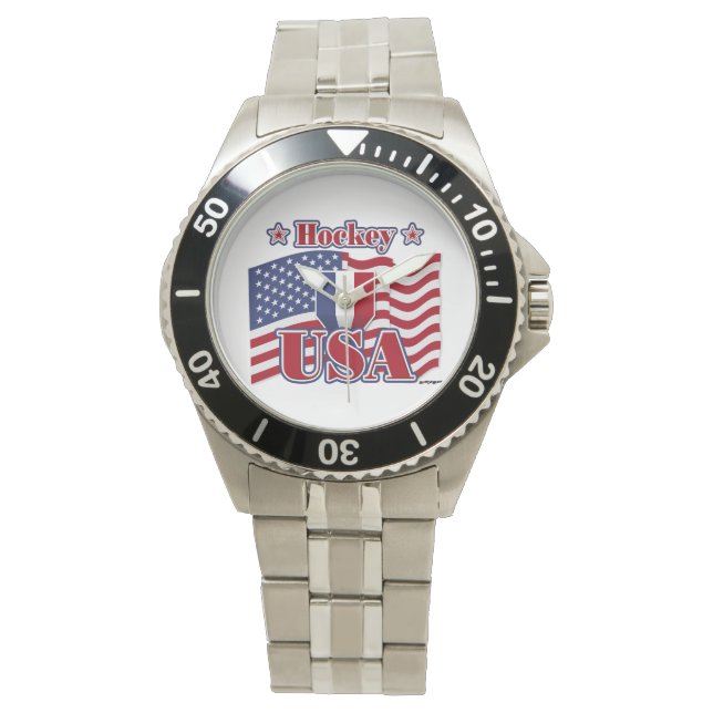 Reloj De Pulsera Hockey USA (Anverso)