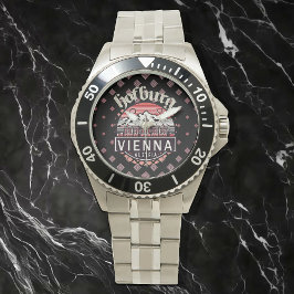 Reloj De Pulsera Hofburg en círculos brazalete de acero inoxidable