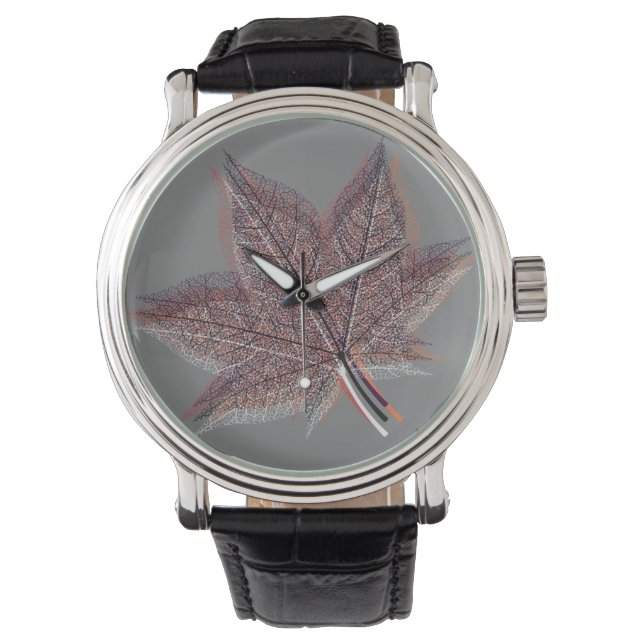 Reloj De Pulsera Hoja de invierno (Anverso)