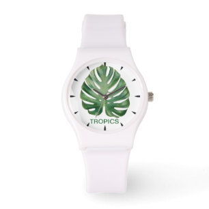 Reloj De Pulsera Hoja de Monstera Trópicos