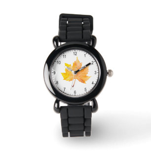 Reloj De Pulsera Hoja de otoño de arce