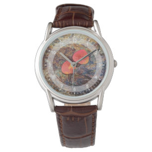 Reloj De Pulsera Hoja de otoño en roca, California
