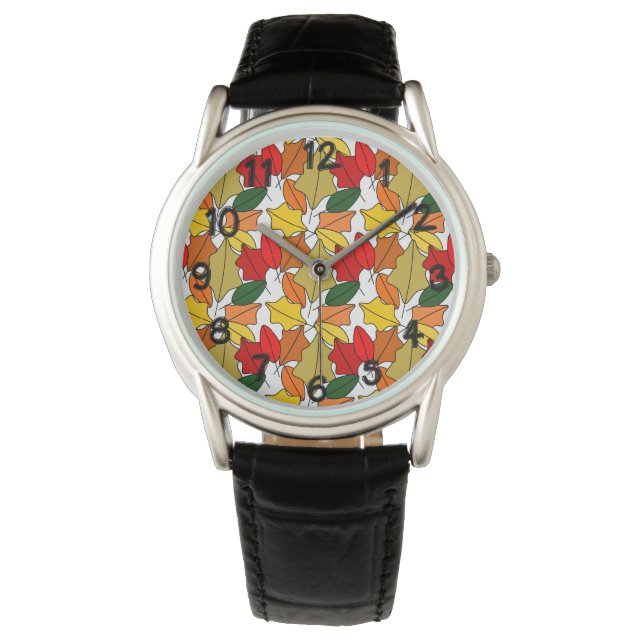 Reloj De Pulsera Hojas (Anverso)