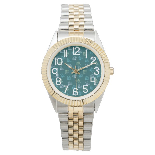 Reloj De Pulsera Hojas de Art Deco (Anverso)