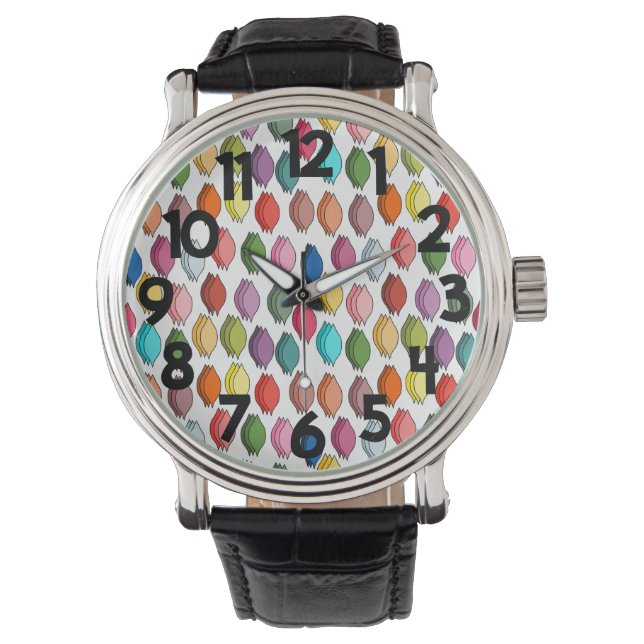 Reloj De Pulsera Hojas de colores (Anverso)