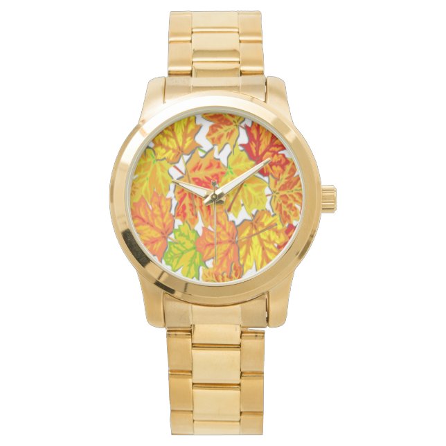 RELOJ DE PULSERA HOJAS DE OTOÑO (Anverso)