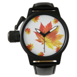 Reloj De Pulsera Hojas de otoño coloridas
