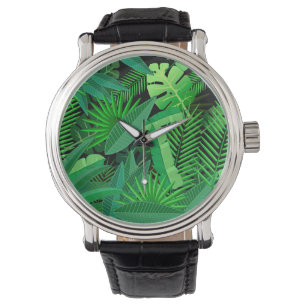 Reloj De Pulsera Hojas de palmeras tropicales