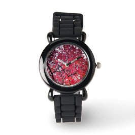 Reloj De Pulsera Hojas rosadas