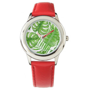 Reloj De Pulsera Hojas tropicales