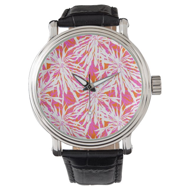 Reloj De Pulsera Hojas tropicales de palmera (Anverso)