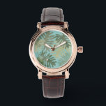 Reloj De Pulsera Hojas tropicales desvanecidas<br><div class="desc">"Hartas hojas tropicales I" de Jade Reynolds. Presenta una colección de hojas tropicales en un diseño anticuado.</div>
