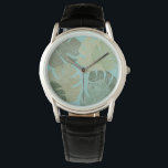 Reloj De Pulsera Hojas Tropicales Faded<br><div class="desc">"Hartas hojas tropicales II" de Jade Reynolds. Presenta una colección de hojas tropicales en un diseño anticuado.</div>