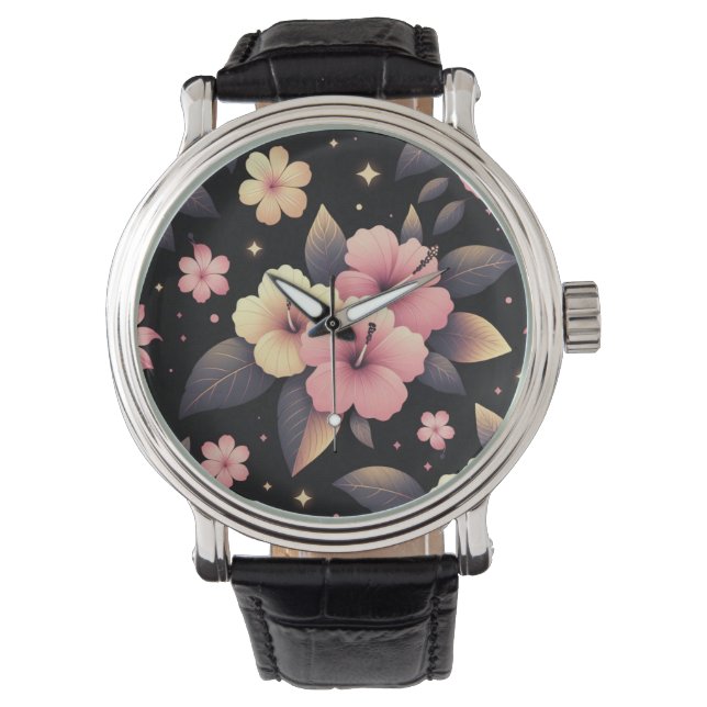Reloj De Pulsera Hola Hibiscus (Anverso)