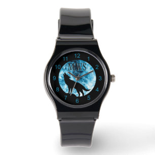 Reloj De Pulsera Holling Wolf Winter humo nevado azul Monograma