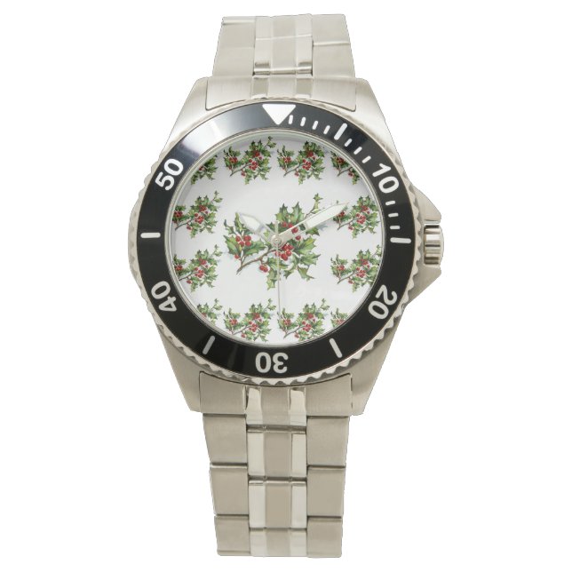 Reloj De Pulsera HollyBerries 014 (Anverso)