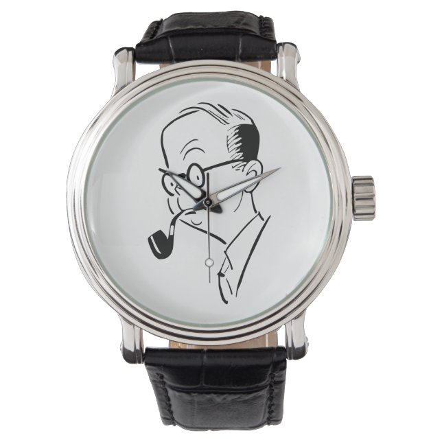 Reloj De Pulsera Hombre con pipa (Anverso)