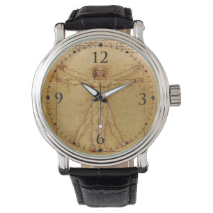 Reloj De Pulsera Hombre-Leonardo da Vinci de Vitruvian