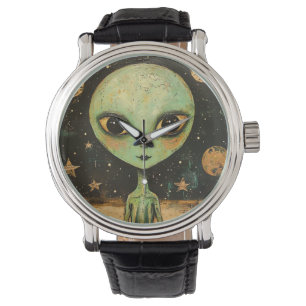 Reloj De Pulsera Hombre OVNI Alien