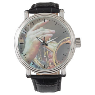 Reloj De Pulsera Hombre que toca la trompeta