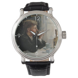 Reloj De Pulsera Hombre sentado perdido en la mesa